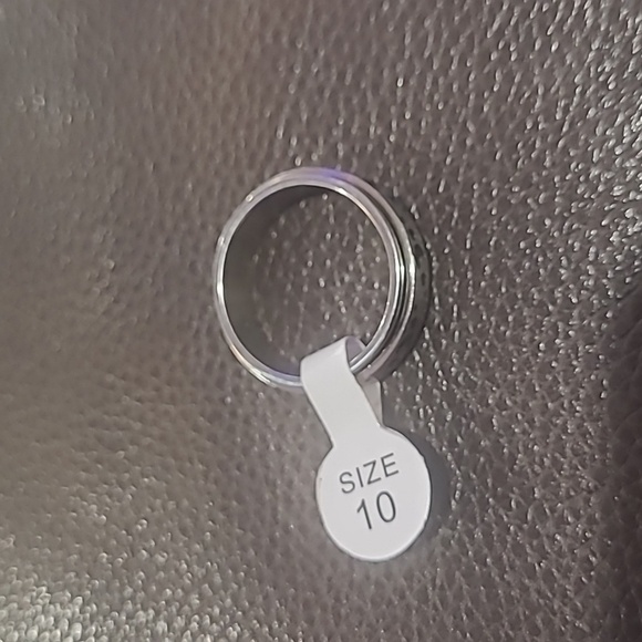 Men's FIDGET RING STAINLESS STEEL SPUNNING RING SIZE 10 - Picture 3 of 5